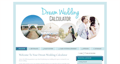 Desktop Screenshot of dreamweddingcalculator.com