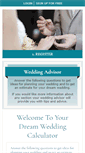 Mobile Screenshot of dreamweddingcalculator.com